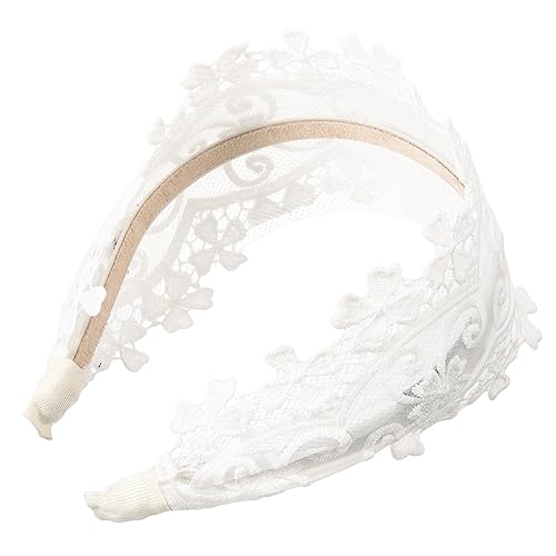 ERINGOGO Breites Spitzenstirnband Damen Dekoratives Bequemes Haarband für Party Alltag Familienfeier Stilvolles Süßes Design Geeignet als Rutschfestes Haaraccessoire ERINGOGO Breites Spitzenstirnband Damen Dekoratives Bequemes Haarband für Party Alltag Familienfeier Stilvolles Süßes Design Geeignet als Rutschfestes Haaraccessoire von ERINGOGO