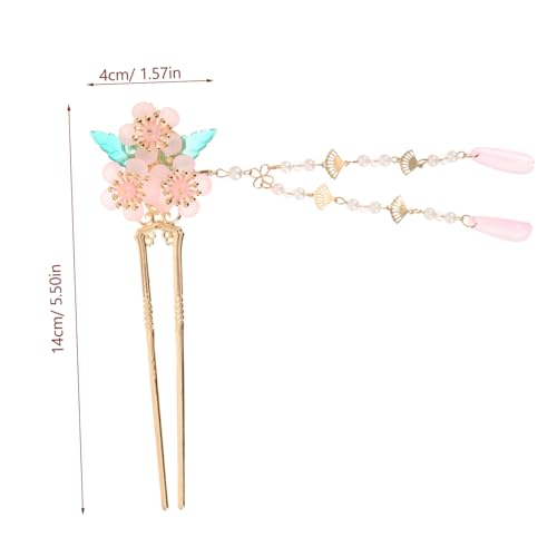 ERINGOGO Chinesischer Haarschmuck Haarnadel mit Langen Quasten für Hochzeiten und Alltag Traditionelle Hanfu Haarstäbe Haarklammer für Dutt Eleganter Haarschmuck für Frauen und Mädchen von ERINGOGO