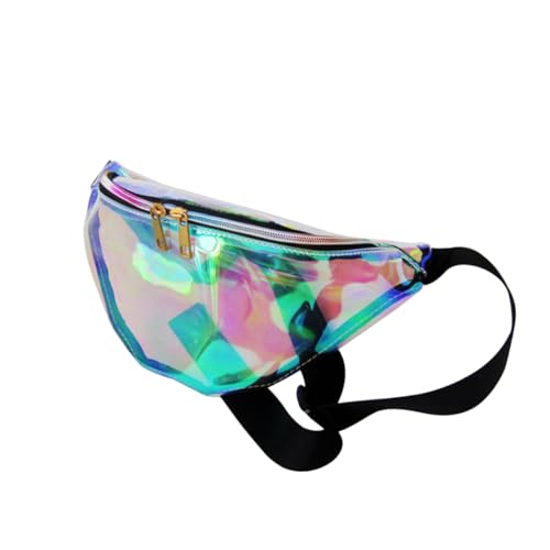 ERINGOGO Damen Bauchtasche Transparent Sportliche Hüfttasche mit Reißverschluss Verstellbar für Laufen Radfahren Reisen Strand Fitness Schlüssel Handyhalterung von ERINGOGO
