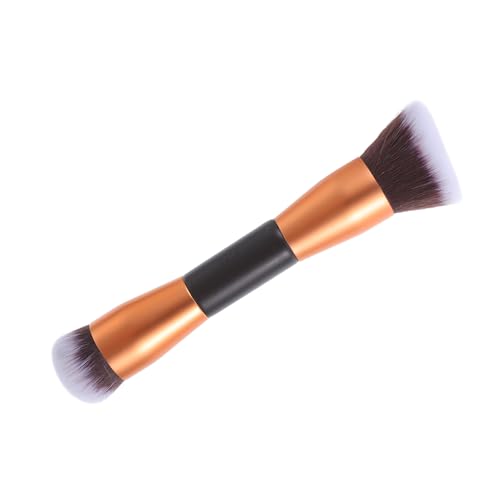 ERINGOGO Doppelseitiger Makeup Pinsel Kompakt Tragbar Dichte Borsten Rosegold Foundation Puder Pinsel für Frauen Tägliche Anwendung Reise Kosmetik Zubehör von ERINGOGO