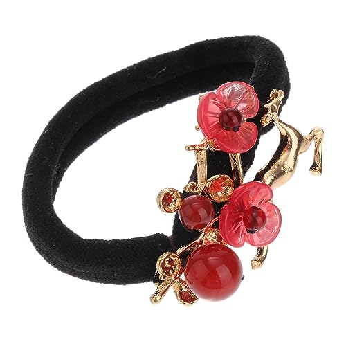 ERINGOGO Elk Flower Haargummi Multifunktionale Haarschmuck Scrunchy Für Frauen Und Mädchen Geeignet Für Dickes Dünnes Lockiges Oder Glattes Haar Langlebig Und Modisch Farbe Zufällig von ERINGOGO
