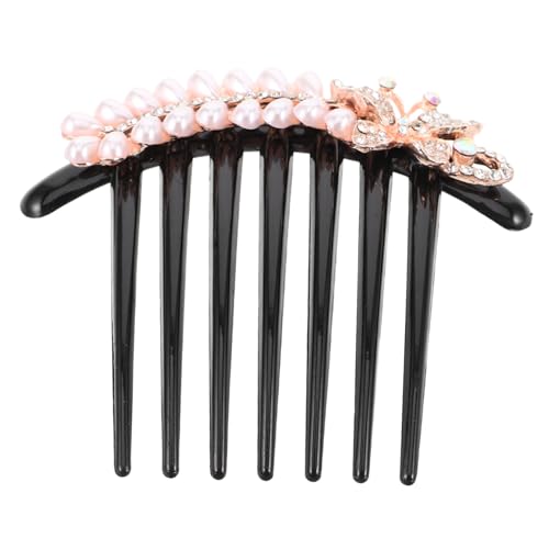 ERINGOGO Eleganter Chinesischer Haarkamm mit Perlen Haarschmuck Damen Haarkamm Stecken Vintage Hochstecken Haarschmuck für Hochsteckfrisuren und Besondere Anlässe von ERINGOGO