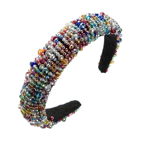 ERINGOGO Eleganter Damen Haarreif mit Handgefertigten Kristallperlen Modisches Haarschmuck Accessoire für Frauen und Mädchen Langlebig und Stilvoll für Alltag und Besondere Anlässe von ERINGOGO