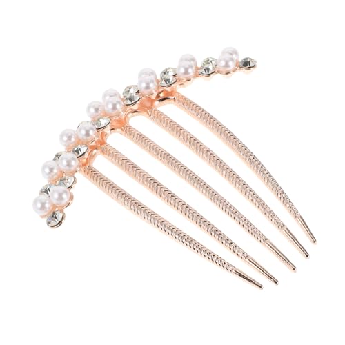 ERINGOGO Eleganter Haarkamm mit Kunstperlen und Strass für Damen Braut Haarschmuck Vielseitiges Haaraccessoire für Hochzeiten und Feiern für Haartypen und Stile von ERINGOGO