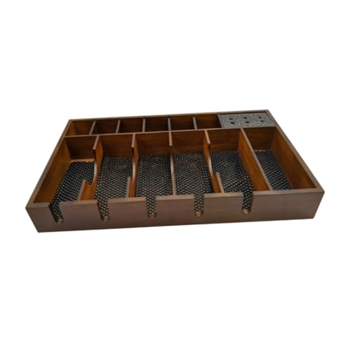 ERINGOGO Elektrischer Scherenhalter aus Massivem Holz Langlebiges Friseurwerkzeug Organizer Tablett rutschfeste Aufbewahrungsbox für Haarschneider Stilvoller Salon Haarschneidehalter von ERINGOGO