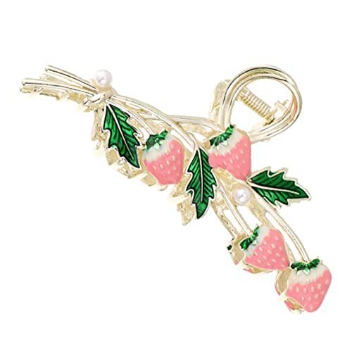 ERINGOGO Erdbeer Haarklammer für Damen Große Dekorative Krallenclips aus Strapazierfähigem Material Rutschfest für Täglichen Gebrauch Haaraccessoires für und Mädchen ERINGOGO Erdbeer Haarklammer für Damen Große Dekorative Krallenclips aus Strapazierfähigem Material Rutschfest für Täglichen Gebrauch Haaraccessoires für und Mädchen von ERINGOGO