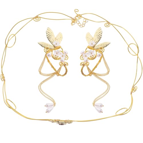 ERINGOGO Feine Ohrklemmen mit Elfenkrone und Quaste Modische Ohrschmuck für Frauen und Teenager Leichtes Piercing Schmuck Besondere Anlässe Wie Geburtstag und Hochzeit ERINGOGO Feine Ohrklemmen mit Elfenkrone und Quaste Modische Ohrschmuck für Frauen und Teenager Leichtes Piercing Schmuck Besondere Anlässe Wie Geburtstag und Hochzeit von ERINGOGO