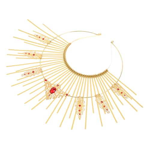 ERINGOGO Gelbes Gothic Haarband Sonnenkranz Stirnband für Damen Langlebiges Einfach zu Tragendes Party Haar accessoire als DIY Kopfschmuck und Fotorequisite von ERINGOGO