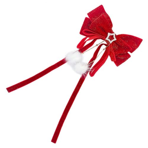 ERINGOGO Große Haarschleife Haarspange mit Bommel Damen Haarklammer Schleifen Haarschmuck für Hochzeit Party Alltag Stilvoll Elegant von ERINGOGO