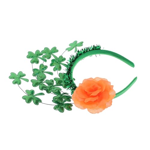 ERINGOGO Grünes Shamrock Haarband St Patrick Kopfschmuck Komfortabel Strapazierfähig Festliche Irische Dekoration Für Karneval Party Kostüm von ERINGOGO
