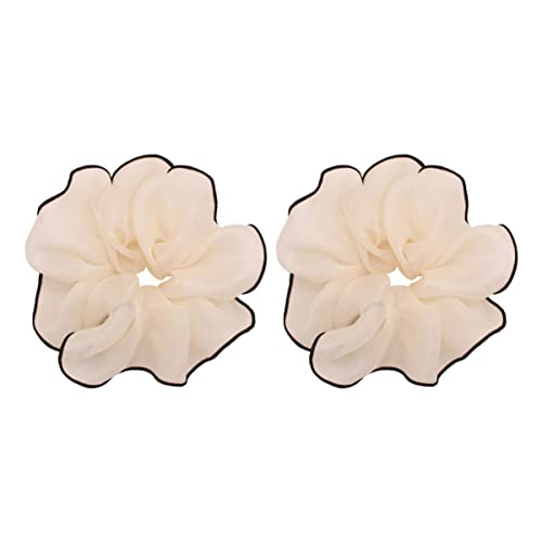 ERINGOGO 2stücke Haargummis Und Haarringe Für Mädchen Und Frauen Dickdarm-ring-design Geeignet Für Haartypen Und Styling-optionen Leicht Und Modisch Für Alltag Und Sommer von ERINGOGO