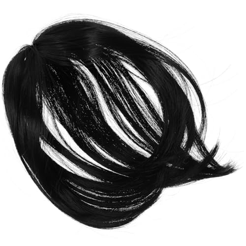 ERINGOGO Haarteil Topper für Dünnes Haar Damen Natürliches Synthetisches Haarstück Lang Schwarz Unsichtbar Weißhaar Abdeckung Geeignet für Ältere Frauen von ERINGOGO