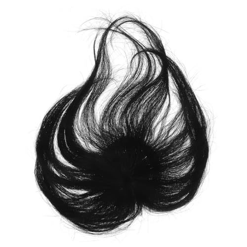 ERINGOGO Haarteil für Damen Leichtes Volumen Topper Synthetisches Haar Unsichtbares Haarstück für Dünnes Haar und Weiße Haare Natürliche Abdeckung Eleganter Look von ERINGOGO