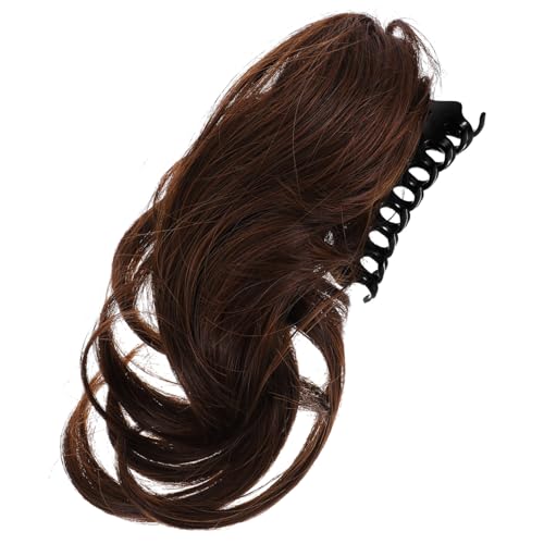 ERINGOGO Haarverlängerung Clip in Hochsteckfrisur Haarklammer für Damen Leichter Realistisch Wirkender Dutt Haarschmuck für Partys und Alltag in Hellbraun von ERINGOGO