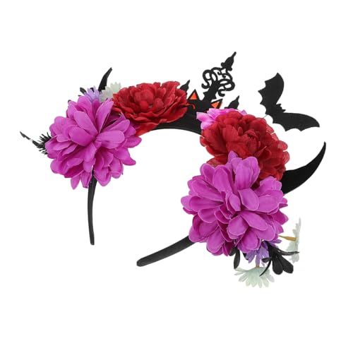 ERINGOGO Halloween Stirnband mit Schwarzem Teufelshörner Design Leichter Tragbarer Kopfschmuck für Cosplay Party und Dunkle Halloween Kostüm Accessoires Kreative Fledermaus und von ERINGOGO