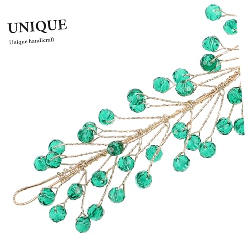 ERINGOGO Handgefertigtes Braut Haarband mit Kristallverzierungen Flexibles Leichtes Soft Chain Design Komfortabler Hochzeitsschmuck für Damen Passend zu Allen Frisuren und Brautkleidstilen von ERINGOGO