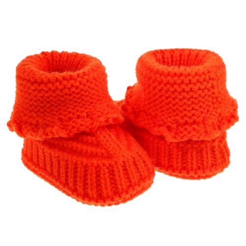ERINGOGO Handgestrickte Wollschuhe Unisex Monate Weiche Warme Leichte Häkel Booties Innenlänge Babyschuhe Für Krabbeln Laufen Alltag von ERINGOGO