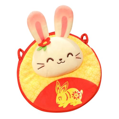 ERINGOGO Kaninchen Geldbörse Plüsch Umhängetasche Für Frühlingsfest Süße Geschenkidee Für Neujahrsfest Für Jungen Und Mädchen von ERINGOGO