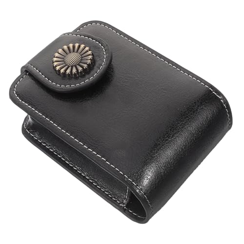 ERINGOGO Kleiner Lippenstift etui mit Spiegel Tragbare Make up Tasche für Damen Kompakte Lippenstift aufbewahrung Sicherer Knopfverschluss für Reisen Camping und Partys Praktisches von ERINGOGO