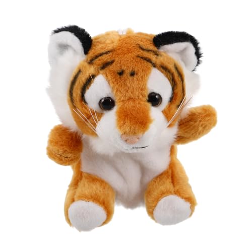 ERINGOGO Kleines Tiger Plüschtier Münzgeldbörse mit Schlüsselanhänger Realistisches Stofftier Vielseitiges Schmucketui für Tasche Rucksack Partygeschenk Tragbarer Geldbeutel und von ERINGOGO