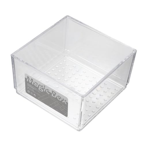 ERINGOGO Kunststoff Aufbewahrungsbox Mit Trennwand Für Schminktisch Transparente Kosmetika Organizer Box Für Kleinteile Make-up Und Utensilien von ERINGOGO
