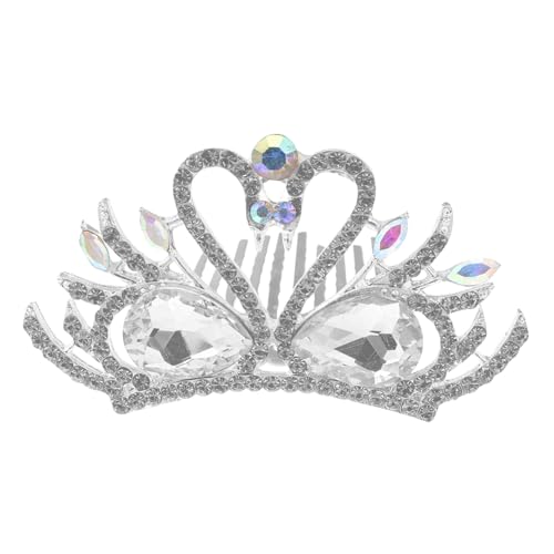 ERINGOGO Lady Crown mit Design Langlebige Legierung Stilvolle Braut Tiara für Hochzeit Party und Festliche Anlässe Weißer Haarschmuck von ERINGOGO