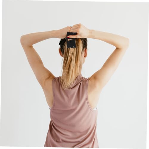 ERINGOGO Leder Haargummi für Dickes Haar Robustes PU Material Einfacher Pferdeschwanzhalter mit Metallknopf Modisches Haarschmuck Mädchen Vielseitig für Schule Party Alltag Zufällige Farbe von ERINGOGO