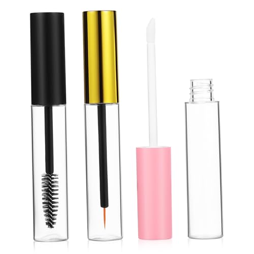 ERINGOGO Leere Kosmetik Tuben Teilig mit Applikatorwänden Transparent Wasserfeste Eyeliner Mascara und Lipgloss Behälter Auslaufsicher für Präzises Makeup Unterwegs von ERINGOGO
