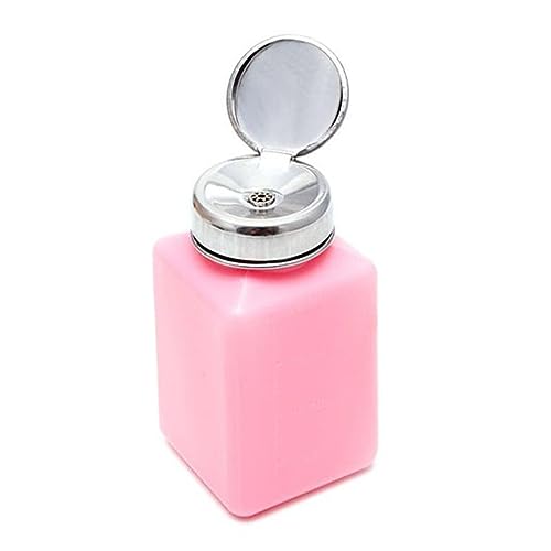 ERINGOGO Pumpflasche Leere Nagelpumpflasche Für Flüssige Maniküre Make-up-entferner Mit Edelstahl-pumpspender Und Abdeckung Zur Aufbewahrung Von Nagelart Zubehör von ERINGOGO