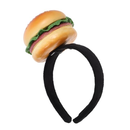ERINGOGO Lustiges Hamburger Kopfband Kostüm Haarreif Party Foto Requisit Weiches Bequemes Fast Food Accessoire für Erwachsene Karneval Fasching Cosplay von ERINGOGO
