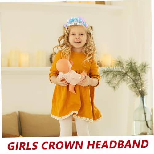 ERINGOGO Meerjungfrau Tiara Haarband mit Funkelnden Strasssteinen Glitzernde Krone Haarschmuck für Mädchen Party Haaraccessoire Elegant und Schonend Vielseitig Einsetzbar bei von ERINGOGO