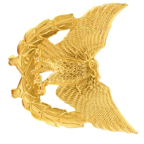 ERINGOGO Metall-hutabzeichen Adler Sicherheitsuniform Zubehör aus Zinklegierung Langlebiges Legierungsabzeichen mit Detailreichem Design für Party Kostüm und Diy-broschen von ERINGOGO