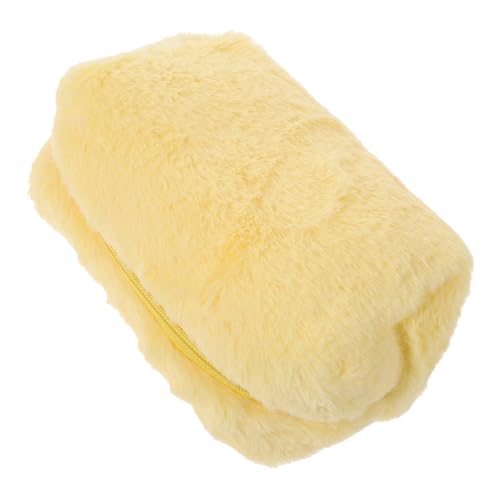 ERINGOGO Multifunktionale Schminktasche mit Weichem Plüsch Leichte Kosmetiktasche für Reisen und Outdoor Tragbare Make Up Tasche mit Stabilem Reißverschluss für Mädchen und Camping von ERINGOGO