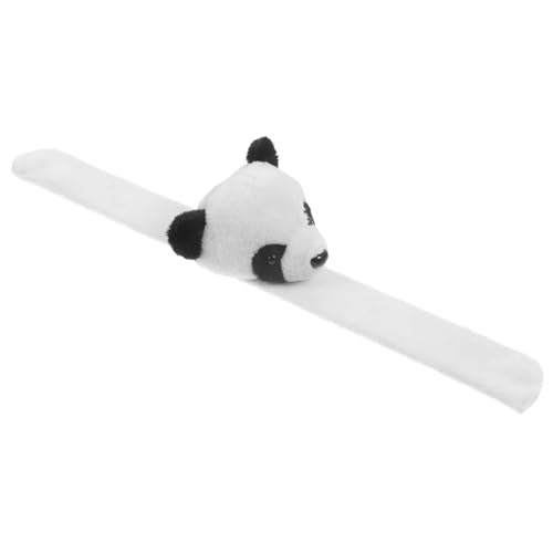 ERINGOGO Panda Schnapparmband für Kinder Plüsch Tierarmband Party Geburtstagsdeko Leicht Tragbar Muster Flanell für Junggesellenabschiede Geburtstagsfeiern und Festlichkeiten von ERINGOGO