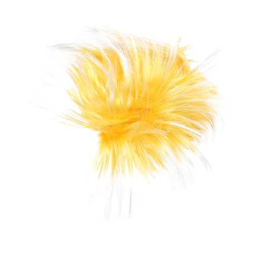 ERINGOGO Party Perücke Stachelig Gelb Lustig Cosplay Accessoire für Erwachsene Karneval Fasching von ERINGOGO