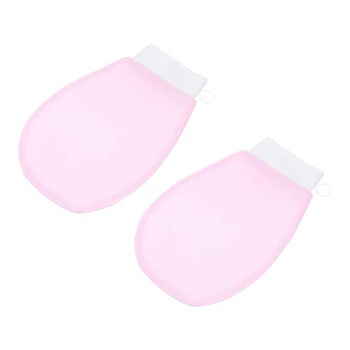 ERINGOGO Peelinghandschuhe Damen Körperpeelinghandschuhe Badedusche für Sanfte Hautreinigung und Massage Rutschfestes Design Wiederverwendbar Leicht Tragbar für Zuhause und Reisen von ERINGOGO