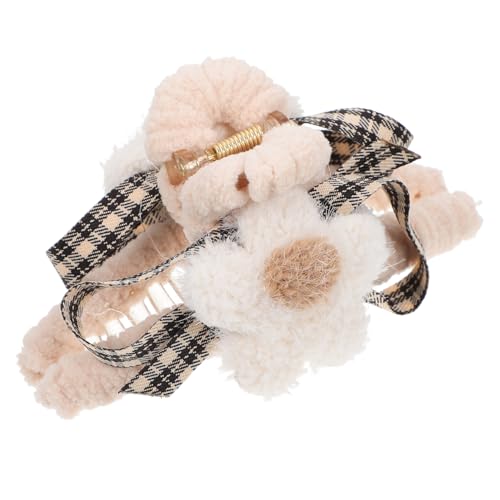 ERINGOGO Plüsch Haarspange Groß für Damen und Mädchen Weiche Haarklammer mit Elegantem Design Rutschfestes Haarbindewerkzeug für Dickes und Normales Haar Modisches Haarschmuck Accessoire von ERINGOGO