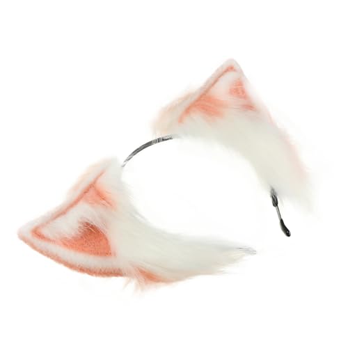 ERINGOGO Plüsch Katzenohren Stirnband Weich Komfortabel Cosplay Haarschmuck Party Kostüm Zubehör Niedlich für Frauen Mädchen Karneval Mottoparty von ERINGOGO