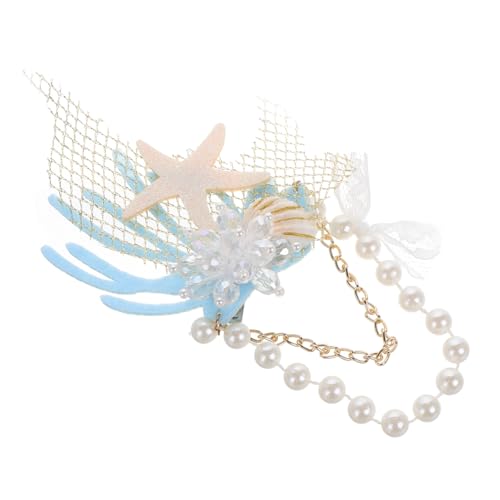 ERINGOGO Rhinestone Haarklammer Seestern Form mit Perlenbesatz Eleganter Haarschmuck für Damen Braut Hochzeit Party Alltag ERINGOGO Rhinestone Haarklammer Seestern Form mit Perlenbesatz Eleganter Haarschmuck für Damen Braut Hochzeit Party Alltag von ERINGOGO