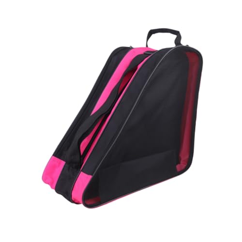 ERINGOGO Rollschuh Tasche Dreieckige Dicke Aufbewahrungstasche aus Atmungsaktivem Mesh für Rollschuhe Schultertasche mit Hoher Kapazität Robust und Modisch Geeignet für Jungen und Mädchen von ERINGOGO