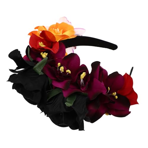 ERINGOGO Romantisches Rosenblumen Haarband Mädchen Party Stirnband Eleganter Blütenkopf Schmuck für Hochzeiten Masquerade Festival und Alltag Zufällige Farbe von ERINGOGO