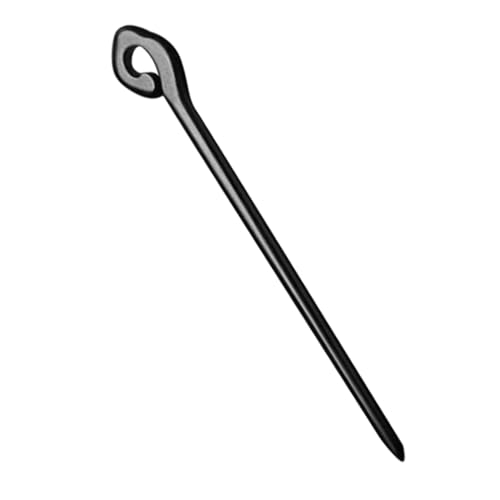 ERINGOGO Schwarzer Haarnadel Holzstab Langlebig Kunstvoll Verziert mit Glücksmuster Damen Haarschmuck für Sicheren und Traditionelle Frisuren von ERINGOGO