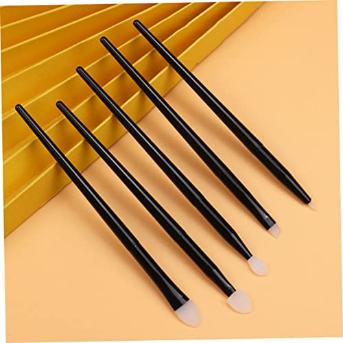 ERINGOGO Silikon Make Up Pinselset Teilig Langlebig Wiederverwendbar Lippenstift Lidschatten Pinsel Augenbrauen Pinsel Kompakt Tragbar für Alltag Reise und Professionelles Make Up von ERINGOGO