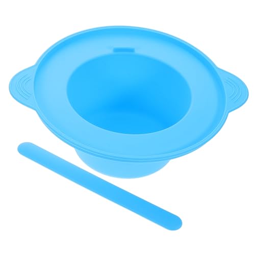 ERINGOGO Silikon Mischschüssel Set mit Rührstab Hitzebeständig Großer Behälter für DIY Gesichtsmaske Wiederverwendbar Effizientes Mixen für Hautpflege Zuhause und Profi von ERINGOGO