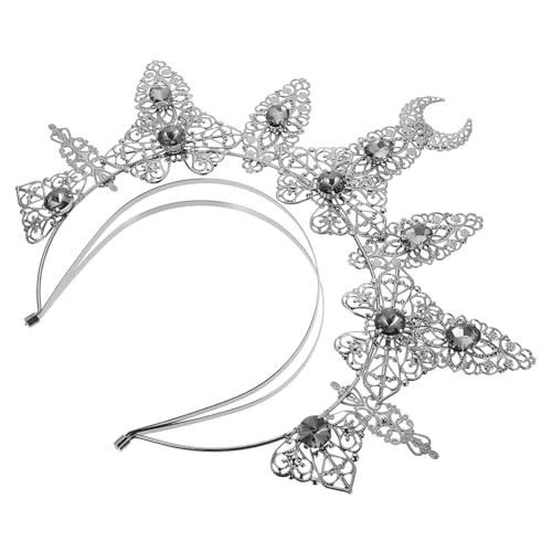 ERINGOGO Stirnband mit Strasskrone Langlebiges Party Haarreif Accessoire Vielseitig als DIY Fest Foto Requisite für Tanz und Feier Eleganter Barock Haarschmuck für Frauen von ERINGOGO