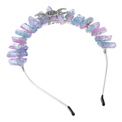 ERINGOGO Tiara Haarreif Handgefertigte Krone mit Sorcerer Mond Sonne Design für Braut Hochzeit Party Geburtstagsfeier von ERINGOGO