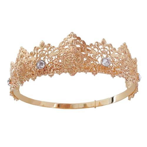 ERINGOGO Tiara Krone mit Strass Eleganter Haarschmuck Damen Kopfschmuck für Hochzeit Brautjungfern Braut Vintage Stil Leicht und Komfortabel Geeignet von ERINGOGO