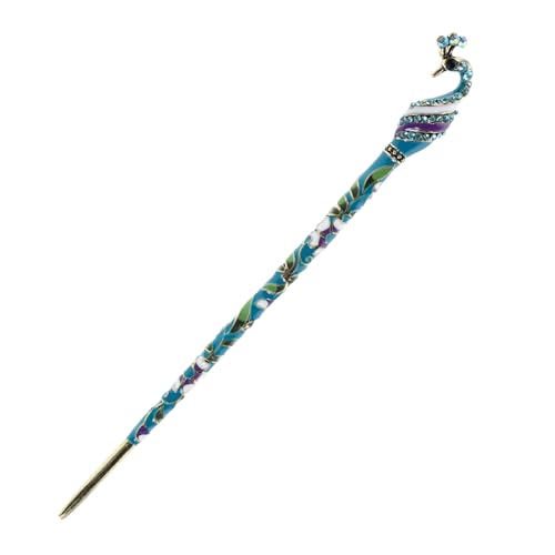 ERINGOGO Rhinestone Peacock Haarnadel Aus Traditionelle Chinesische Haarnadel Für Frauen Vintage Haarschmuck Für Hochsteckfrisuren Elegante Haaraccessoires Im Antiken Stil Für Hochzeiten von ERINGOGO