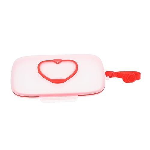 ERINGOGO Tragbare Feuchttücherbox mit Silikondichtung Druckknopf Öffnung Aufhängbar für Kinderwagen und Babybett Feuchttuchspender für Unterwegs Hält Tücher Frisch und Feucht Praktisch für von ERINGOGO