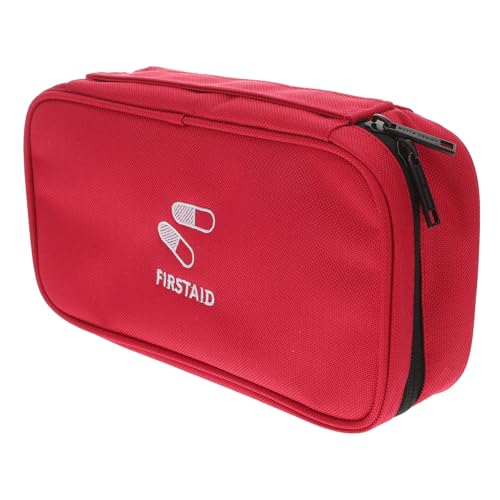 ERINGOGO Tragbare Notfalltasche Oxford Material Strapazierfähig mit Kreuzsymbol Organizer mit Netzfächern für Outdoor Reise Auto Camping Wandern Zuhause und Notfallversorgung von ERINGOGO